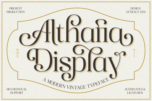 Althafia Display: The Elegant Typeface for Modern Campaigns