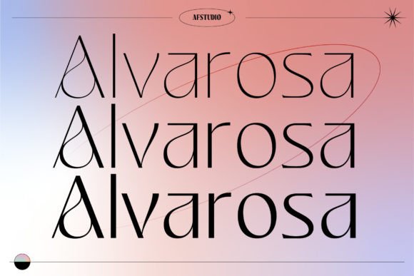 Alvarosa: A Thin Serif Display Font for Elegant Branding