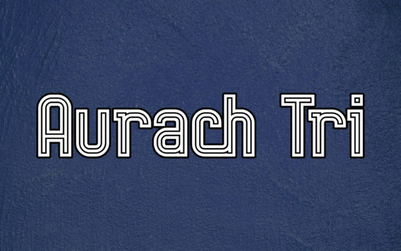 Aurach Tri: A Clean Retro Display Font for Digital Brands