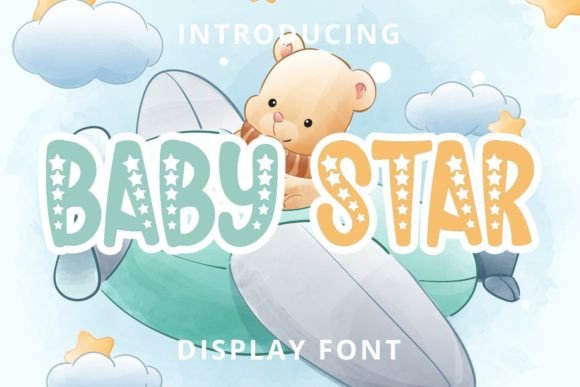 Baby Star: A Playful Display Font for Branding Projects