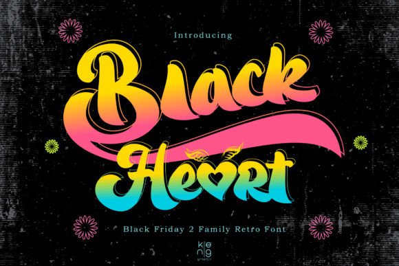 Black Heart Font: Handwritten Display for Bold Campaigns