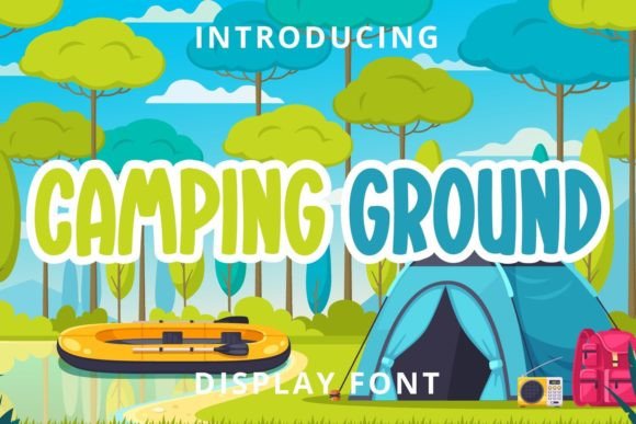 Camping Ground: A Playful Display Font for Consistent Branding