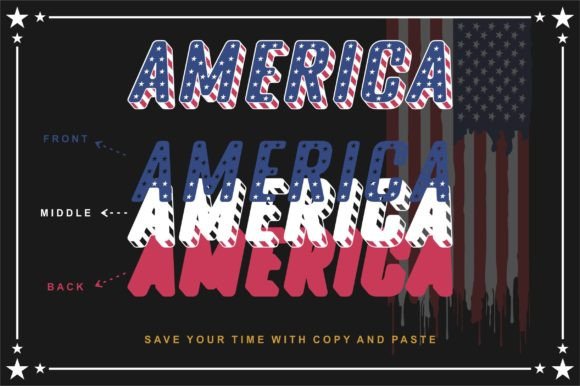 Freedom USA Font: Layered Display Typeface for Web Design