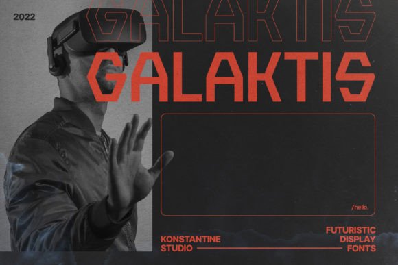 Galaktis: A Futuristic Display Font for Bold Branding