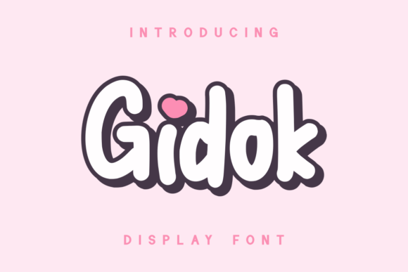 Gidok: A Playful Display Font for Digital Designers