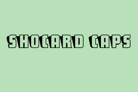 Give Your Brand a Retro Edge with ShoCard Caps Font