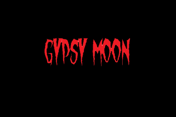 Gypsy Moon as a Spooky Display Font for Web Design