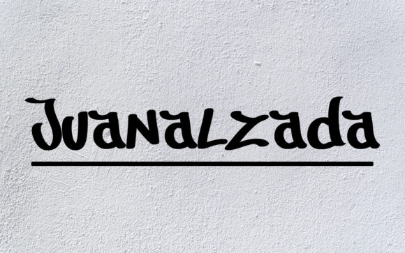 Juanalzada: A Futuristic Display Font for Digital Creatives