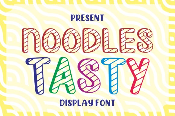 Noodles Tasty: A Cheerful Display Font for Small Brands