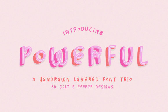 Powerful Trio Font: A Casual Display Typeface for Branding