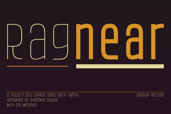 Ragnear Display Version: A Modern Font for Editorial Projects