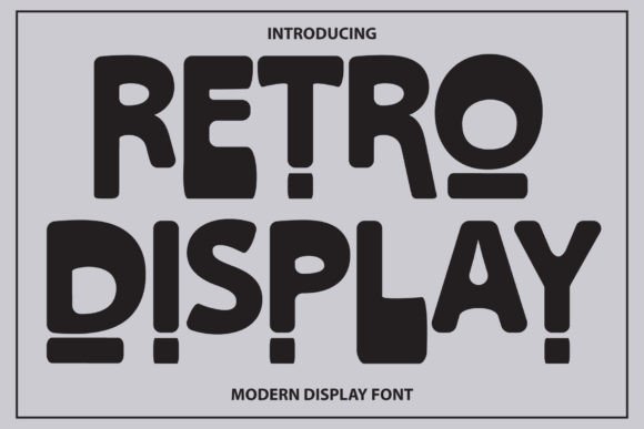 Retro Display: A Groovy Font for Editorial Design