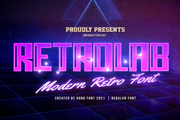 Retro Lab: A Playful Display Font for Branding Projects