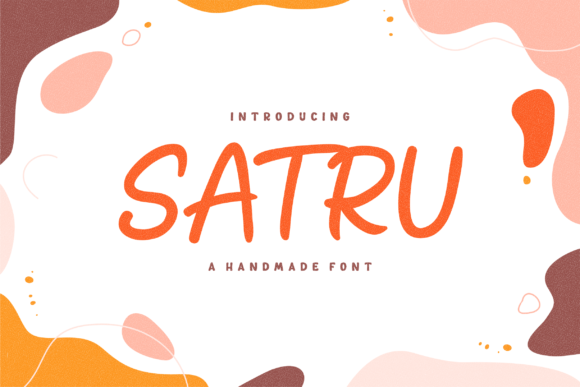 Satru a Handmade Playful Display Font for Web Designers