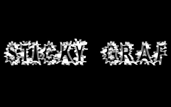 Sticky Graf Font: Futuristic Edge for Small Business Branding