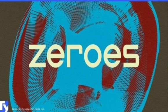 Zeroes: A Fashion-Inspired Modular Display Font